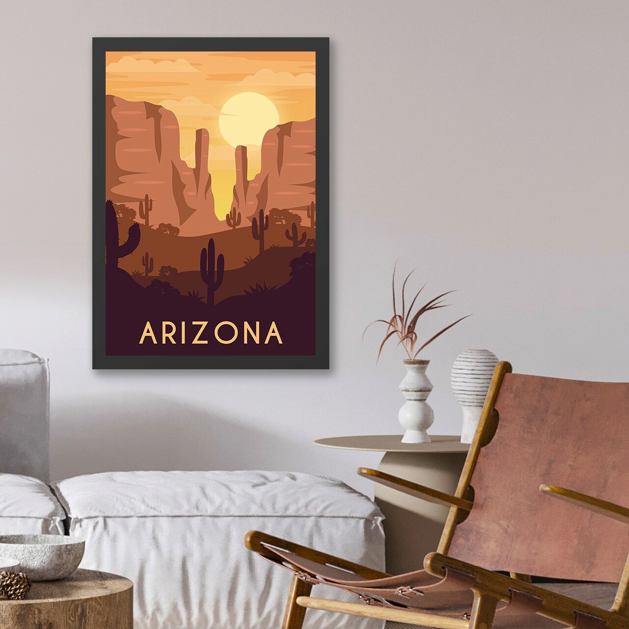Tablou decorativ, Arizona (40 x 55), Polistiren, Multicolor - imagine 3